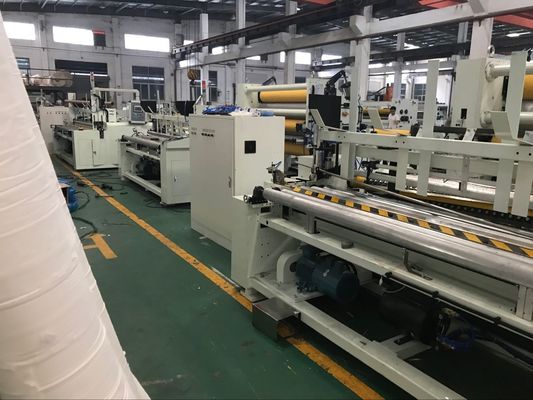 380V Slitter αυτόματος τεράστιος ιστός τουαλετών ρόλων που κατασκευάζει τη μηχανή